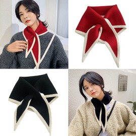 Maxtonser for Triangle Scarfs For Women Neck Scarf For Women for Cross Scarf For Women Korean Version Knitted Wool Collar for Cros,mini scarf