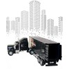 Big-Daddy Heavy Duty Tractor Trailer Cargo Transporter with Remote-Controlled Cargo