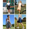 SPEED MATE Knee Length Skorts for Women,Tennis Skirts for Women