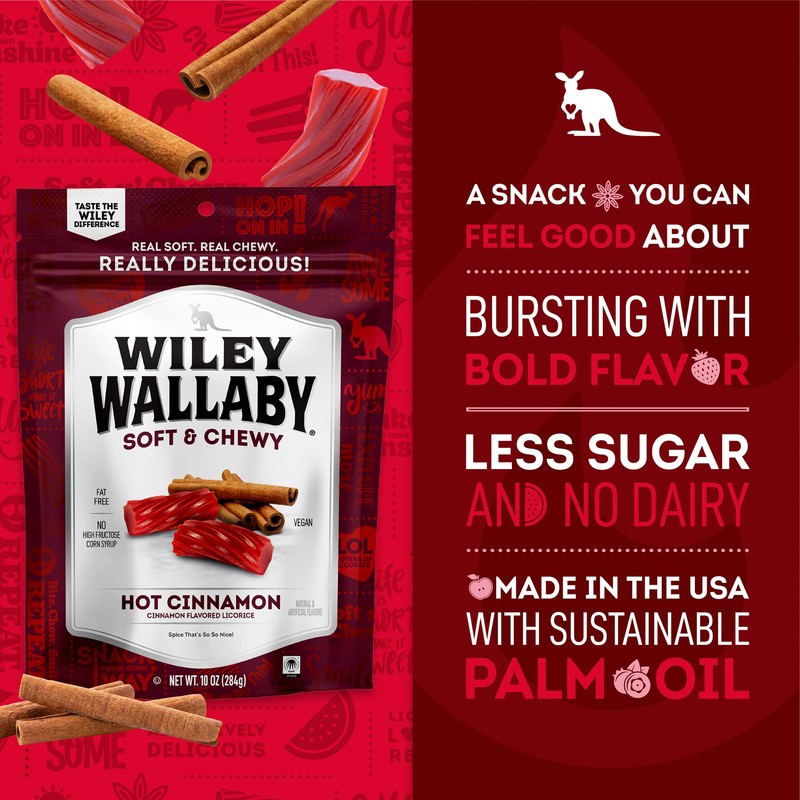Wiley Wallaby Licorice 24 Ounce Classic Gourmet Soft & Chewy