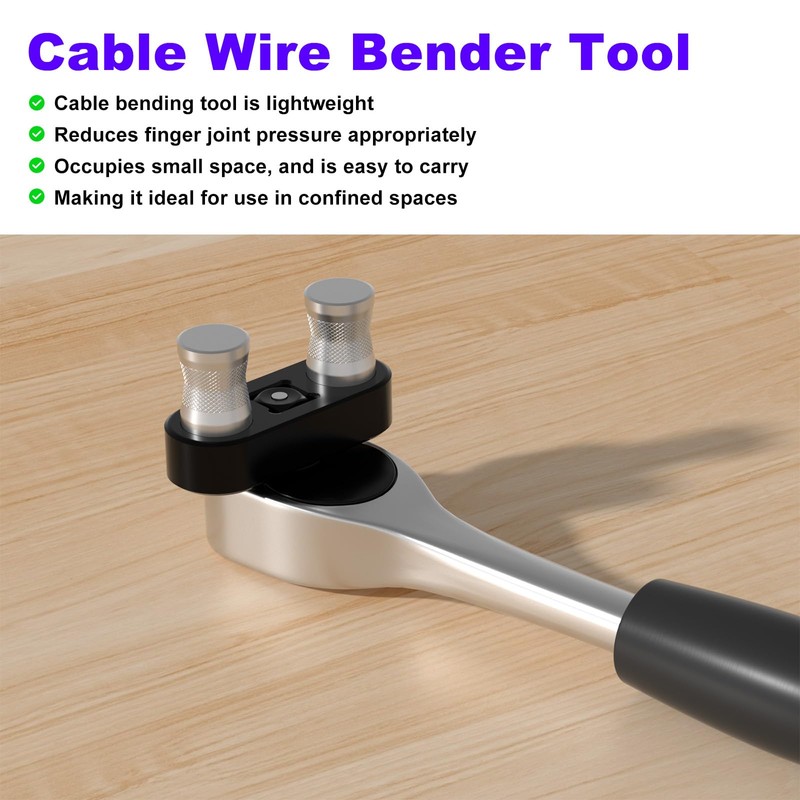 Cable Bending Tool/Wire Benders for Most 1/2 Inch Ratchet Connection