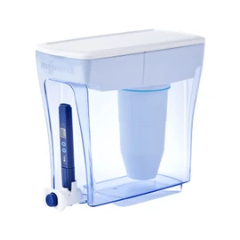 ZeroWater 20-Cup Ready-Pour 5-Stage Water Filter Dispenser with 0 TDS Water Filter – IAPMO Certified to Reduce Lead, Chromium, and PFOA/PFOS