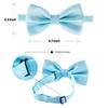 Bow Tie for Men Polyester Solid Pretied Bowties Adjustable Tuxedos