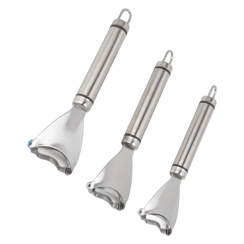 3pcs Stainless Steel Corn Cutter Peeler Safe Quick Clean Comfortable