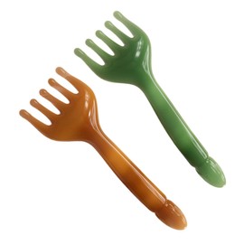 MERRYHAPY Ergonomic Resin Scalp Massager Comb 2pcs Set Body Acupoint Massager Resin Craft for Massage