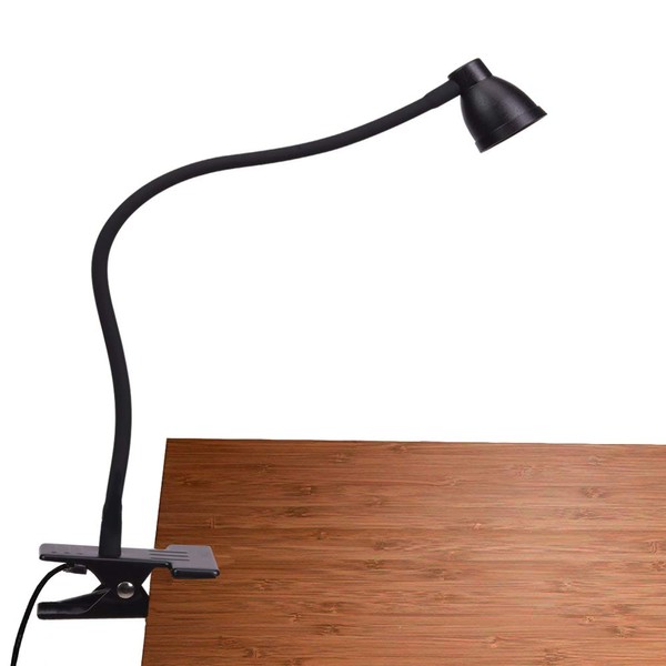 PSIVEN Clamp Desk Lamp, Dimmable Clip on Light (3000-6500K Adjustable