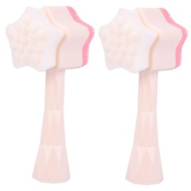 FOMIYES 2pcs Cleanser Brush Facial Clean Brush Skin Care Tool Portable Skin Care Tool Random Color