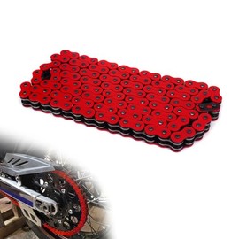 JFG RACING Dirt Bike Chain,Universal 520 Drive Chain X Ring 120-Links Heavy Duty Racing Chain for CRF250R CRF250F CRF450X CRF250X XR250 CR125 CR250 CRF230-Red