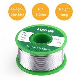 AUSTOR 1.0mm Lead Free Solder Wire with Rosin Core