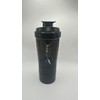 Protein shaker bottle with protein and pill storage