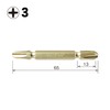Vessel GM143065 Gold Double Sided Bit + 3 x 65