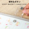WFGKPXC Transparent Sticker Book A7/A6/A5 PVC Binder 6-Hole Sticker Storage