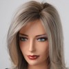 Tumhorn Ombre Blonde Wig for Women Long Wavy Middle Part
