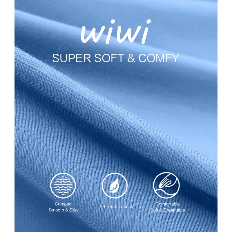 WiWi Conjunto de ropa interior de bambú ultra suave para
