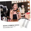 FRCOLOR 30 Pcs Imitation Eco Eyebrow Sticker Water Proof Stickers