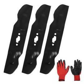 Hedday CMXGZAM110193 50" Ultra High-Lift Bagging Blade Set, Compatible with Craftsmann, Zero-Turnn Mowers,Replacement Lawn Mowers Blades for 742P05094 742-05094,Black(3 Packs)