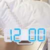 3D LED Digital Clock Bedroom Desktop Snooze Alarm Clock Home