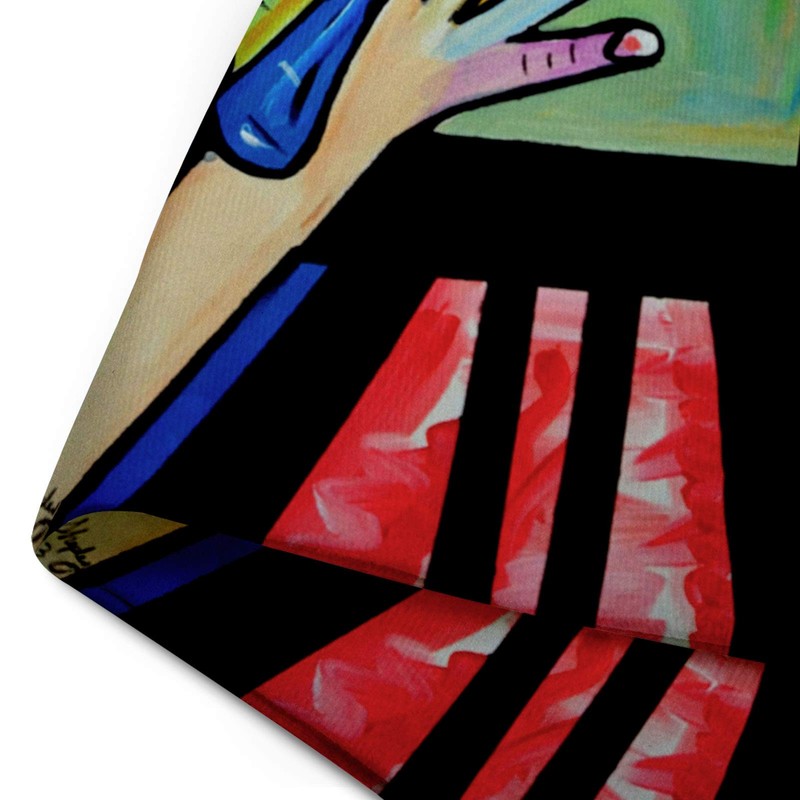 emvencyスロー枕カバーピカソby Nora The Artist装飾枕ケース抽象ホーム装飾スクエアクッション枕 18 x 18 inch ピンク