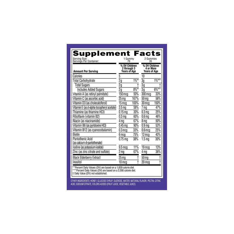 Suplemento en gomitas Zarbees Vitaminas de Multivitaminico