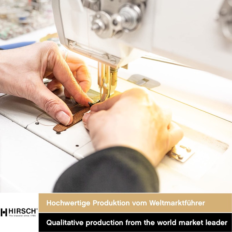 Hirsch Toronto Watch Strap, Italian Calf Leather, Classic/Elegant - Women/Men,