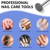 C12rtive Nail Drill, Flat Diamond Carbide Cuticle Remover Bit, 3/32