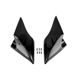 Mofun Stretched Extended Side Panel Cover Extended Stretched Bags Compatible with Harley Touring Baggers Road King Street Road Electra Glide Black 2014-2023