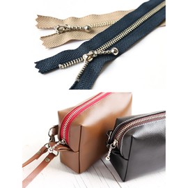 Y.K.K 3N12-10MIX Fastener with Beads, Silver, 4.7 inches (12 cm), 10 Colors per Set