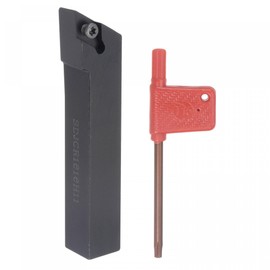 sourcing map Indexable CNC Lathe Turning Tool Holder, 93° SDJCR1616H11 5/8" Shank 42Cr Steel Carbide Turning Tool Holder for Turning Grooving Threading