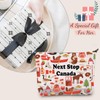 JXGZSO Canada Trip Gift Next Stop Canada Cosmetic Zipper Bag
