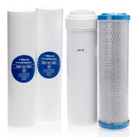 Enhanced RV Water Filtration System + Iron & Heavy Metals Filter Refill Kit (4 Filters Included)