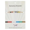 Creative Brands Faithworks-Adjustable Jute and Recycled Glass 8-Inch Bracelet, Salvation