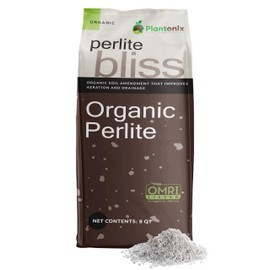 Perlite Bliss (8 Qts) - Organic Perlite for Plants Indoor Soil Amendment - Horticultural Perlite for Gardening & Seed Starting - Mixes Easily with Potting Soil, Vermiculite, & Coco Coir for Plants