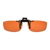 ClipFlipz Rectangular Non-Polarised Medium/Copper Driving Clip On Flip Up Sunglasses