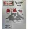 QT FABRICS - CAT & MOUSE STUFFABLE PANEL #27264J-- 36"x44"