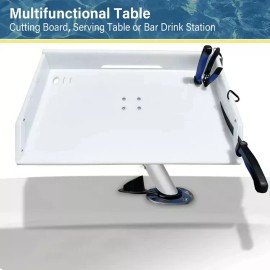 Extreme Offshore Fish Cutting Filet Table,Bait Board Fishing Boat Rod Holder Station Knife Mount