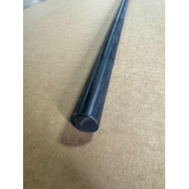 Generic 1.5"" Diameter Black Delrin Rod x 9"" Long, Acetal Rod, 1-1/2"" Diameter, Round