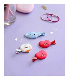 Solomon Shoji BT21 Bangs Clip, HAIR CLIP, Cute, Bangs Pin, Hair Clip, Hair Accessories, Face Wash, Makeup, Desk Work, Bangs Stop (RJ)