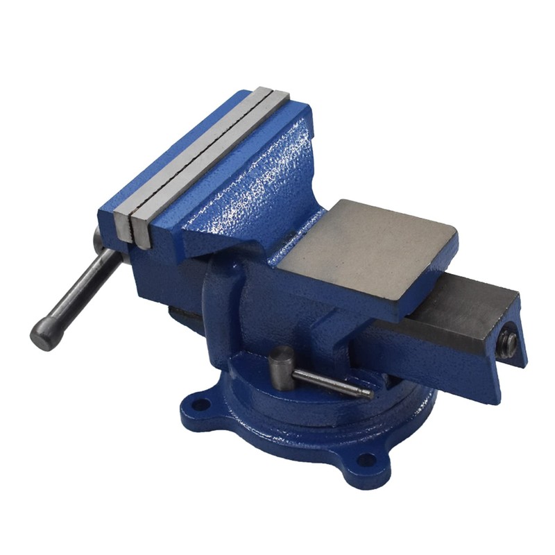 raseparter 5-Inch Bench Vises with Anvil Swivel Locking Base Table