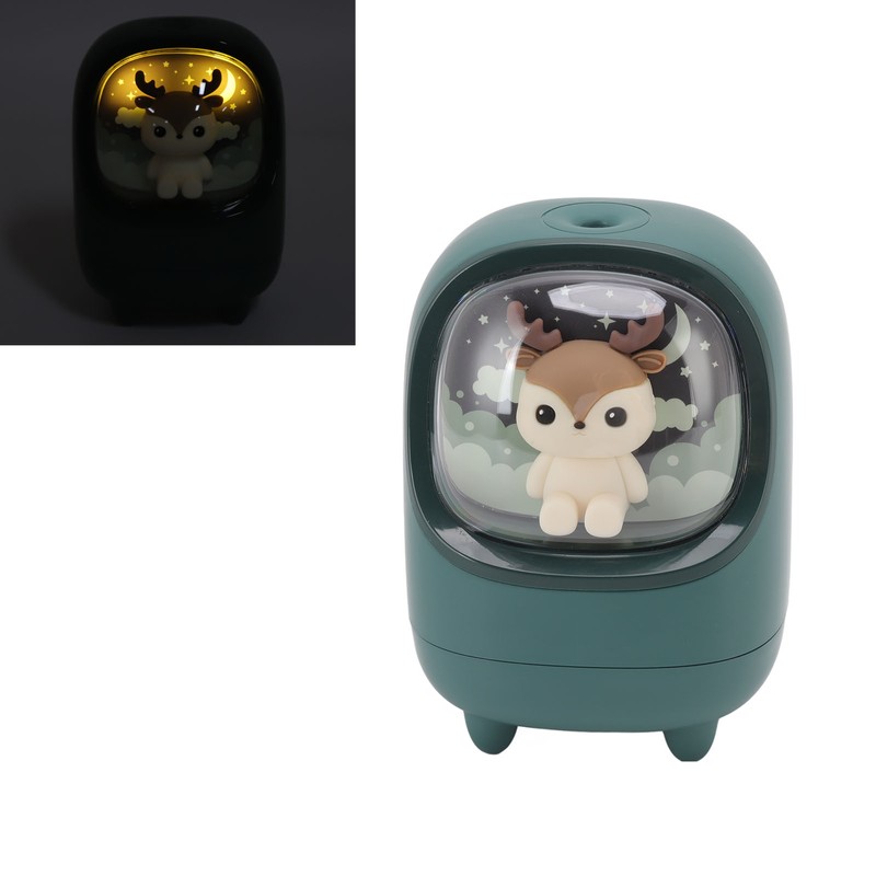 350ml Mini Mist Humidifier Cute Space Capsule Pet Shaped USB