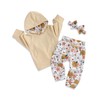 oklady Baby Girl Clothes Infant Girl Hoodie Tops Floral Pant