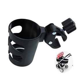 ieron Adjustable Trolley Bottle Holder Pushchair Drink Holder Clip On Drinks Holder for Wheelchair Bicycles Pram Walkers