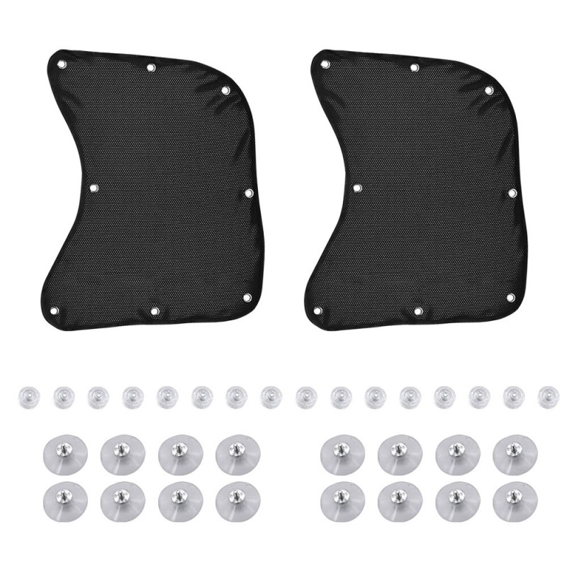2Pcs For Semi-Truck Car Side Window Sun Shade Cover Shield