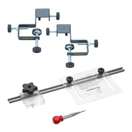 POWERTEC 72223 Cabinet Hardware Jig w/Drawer Front Installation Clamps Kit, Precision Marking System and Drawer Face Clamp for Installing Pulls, Knobs, Handles on Cabinet & Drawer