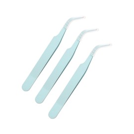 Dear Place Macaron Dakku Tweezers, 3 pcs., Mint / 디어플레이스 마카롱 다꾸 핀셋, 3개, 민트