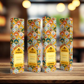 HolyWaste Vimoksh Incense Sticks (Soulful Rose) Made with Dry Mix Flower- Pack of 4 (35 Sticks in Each Box) Charcoal Free, Non Toxic Agarbatti for Prayer & Home Fragrance - Long Lasting Fragrance