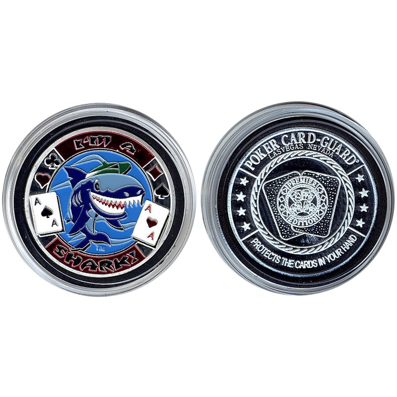 I'm A Shark Silver Poker Card Guard