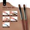 Beetles Nail Art Brushes Set, 6 PCS Multifunctional Nail Brushes