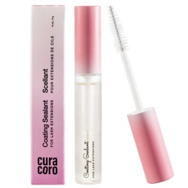Curacoro 10ML Eyelash Coating Sealant - Professional Protective Topcoat for Long-Lasting Eyelash Extensions, Water-Resistance & Better Retention, Strong, Soft & Silky Lash Extensions