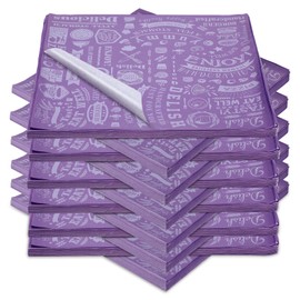 Outus 600 Pcs 12 x 12 Inch Deli Wax Paper Sheets Grease Resistant Tray Basket Liners Newsprint Paper Water and Grease Proof Sandwich Wrapping Square Hot Dog Wrappers for Food Baking (Dark Purple)