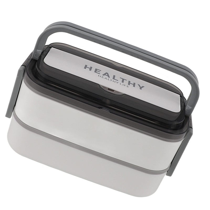 Double Layer Bento Box 316 Stainless Steel Compartment Portable Lunch
